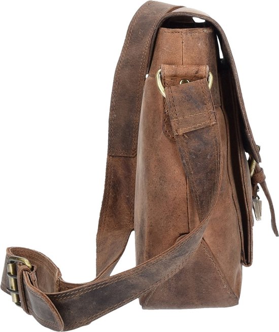 HAROLD'S Cuir Sac de bureau Sac à épaule Antic Messengerbag Nature Brun