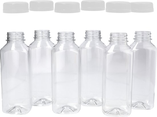 Glazen flessen 250 ml met kantelbare top, 10 stuks kleine flessen