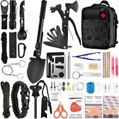 HomeBerg Grote Professionele Survival Set - 36-delig - Schep - Vuursteen - Multifunctionele Mes - Noodpakket - camping - survivalsets - outdoor - survival kit