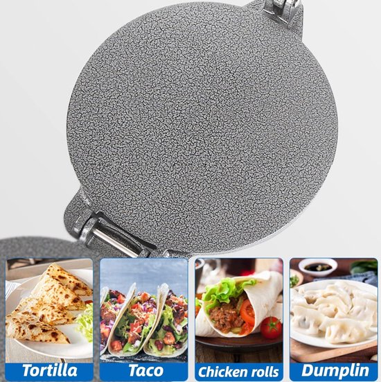Presse à Tortilla, Fabricant de Tortillas, Presse à Tortilla en Alliage D' aluminium, Presse à Tortilla de Maïs, Presse à Rotis Roti Maker, Quesadilla, Fabricants de Tortillas