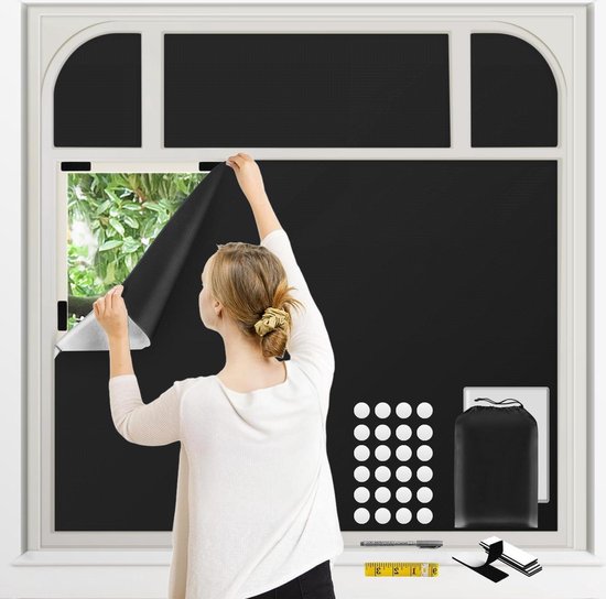Tissu Occultant Pour Fenêtre - 100 X 145 Cm - Protection Solaire - Pour