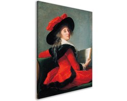 Portret van de Baronne de Crussol - Élisabeth Louise Vigée Le Brun schilderij - Vrouw schilderijen - Canvas schilderijen Oude meesters - Wanddecoratie klassiek - Schilderijen canvas - Decoratie woonkamer canvas 80x120 cm