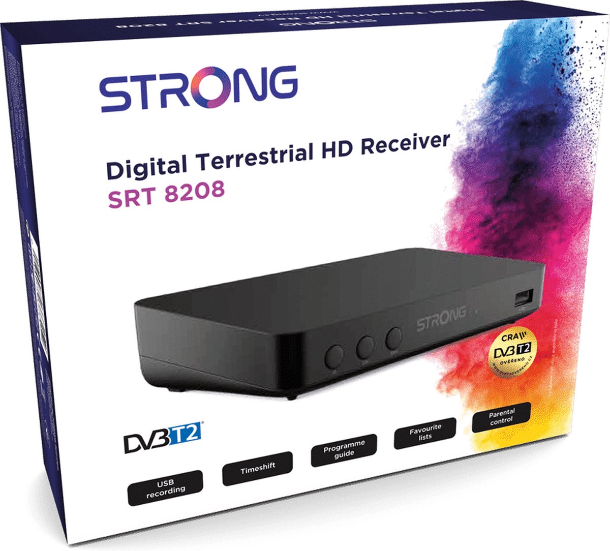 Strong SRT 8208 Ethernet (RJ-45) Zwart