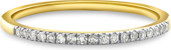 Miore - Ring en Or avec Diamants Dames Or 14 carats - Alliance de mariage