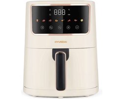 Hyundai Electronics - Digitale airfryer met Kleurendisplay - 4.2 Liter - Wit Rosegoud
