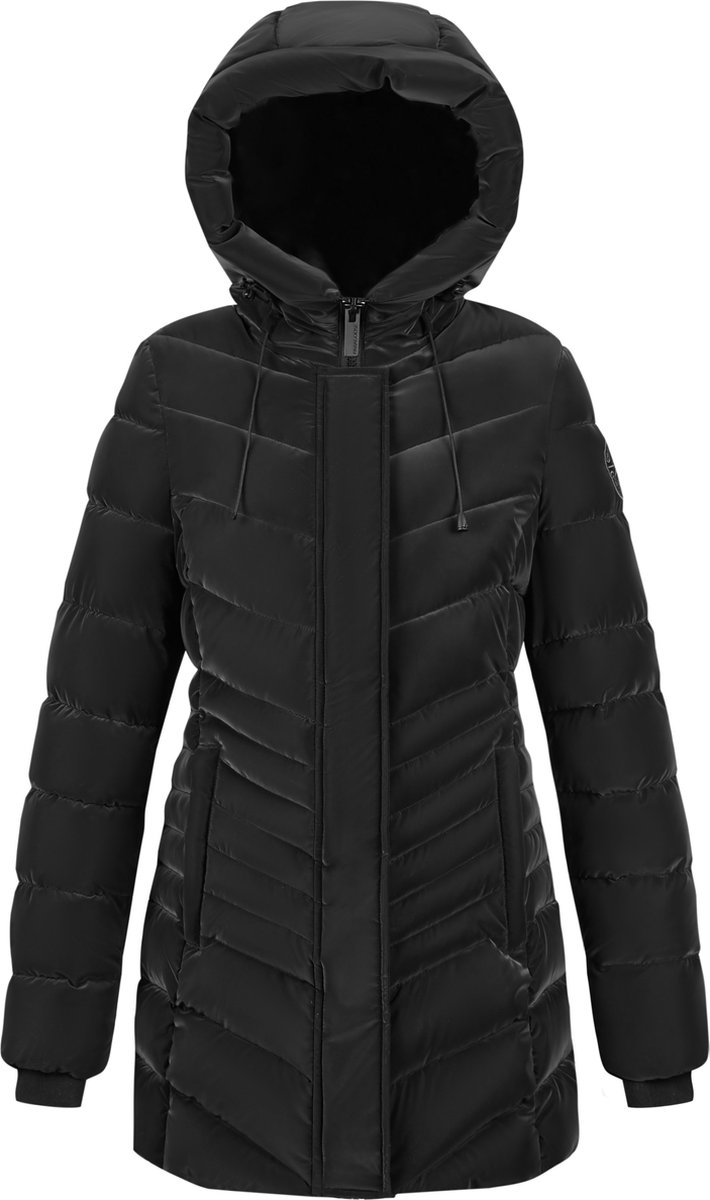 Paragoose Ginette GLOSSY Dames Winterjas - Black - Model 2025-Maat M op Prijzenvolger.com