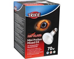 UVB Lamp 70 Watt Trixie - Reptielen Lamp E27 Fitting - 8x10.8 cm, UVB/UVA Warmtestraling
