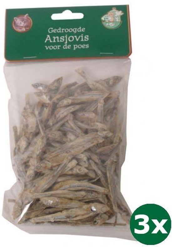 Gedroogde ansjovis 3x 100 gr | bol
