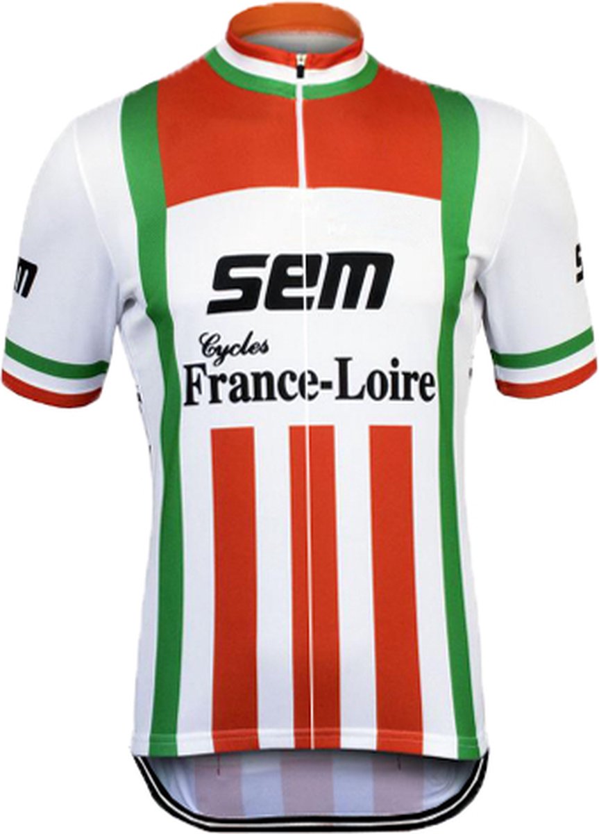 Retro Wielershirt Sem - Rood/Wit/Groen Gruppo Sportivo - L