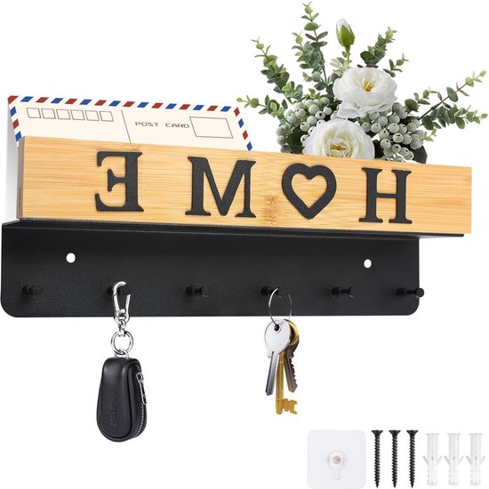 Porte-clés Mural LED – Support Clés Voiture Avec éclairage Pour Entrée, Garage Ou Bureau