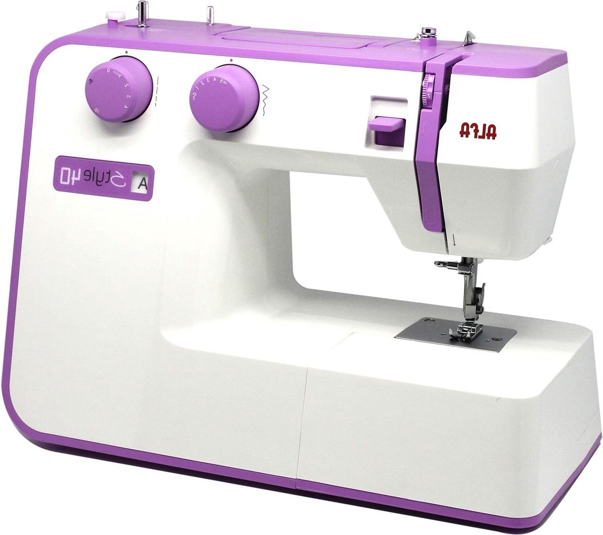 40-stijl naaimachine met diverse steken en accessoires