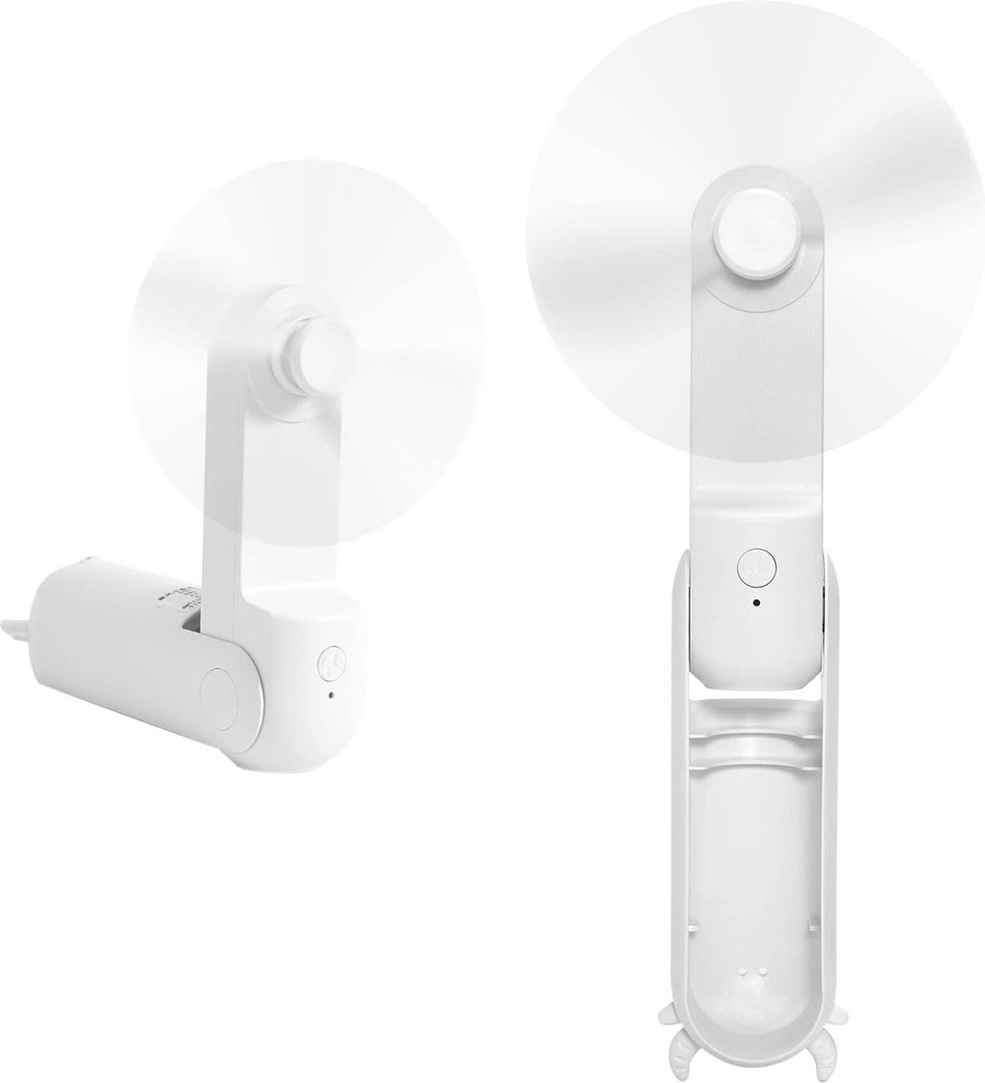 2000mAh USB Tafelventilator op Batterijen met Power Bank - Kleine Zakventilator