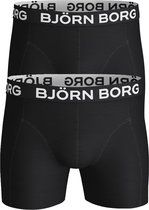 Björn Borg boxershorts Core (2-pack) - heren boxers normale lengte - zwart -  Maat: XL