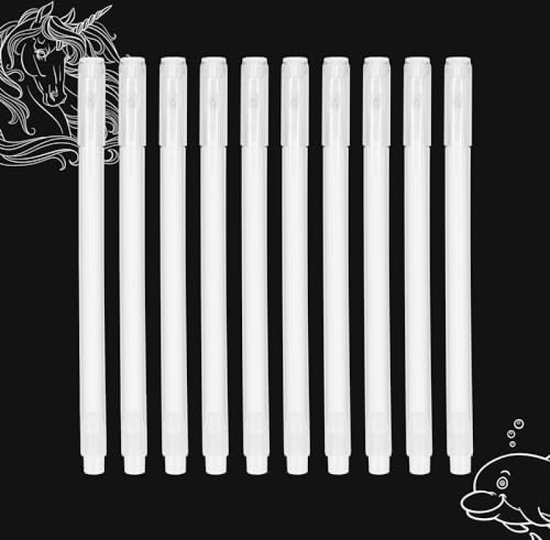 SMOOTHERPRO Witte Gel Pen | 3 Stuks Witte Inkt Pen Set | 0,6mm Punt Gel Pen | voor Zwart Donker Papier Markeren Tekening Schetsen Ontwerp (S060-3