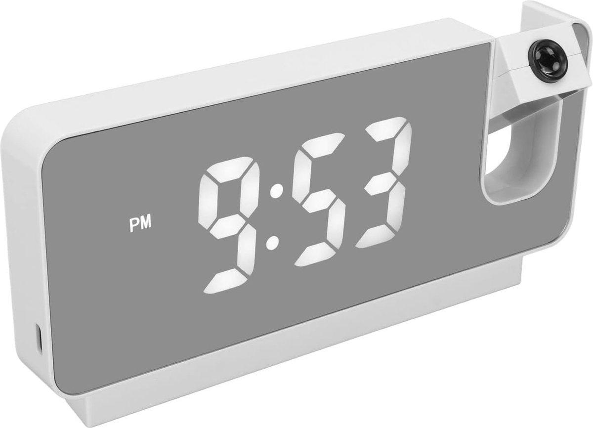 Solacis Wekkerradio Met Projectie - Wekkerradio - Digitale wekker - Wekkerradio kinderen - Wekker met projectie op plafond - Must have!