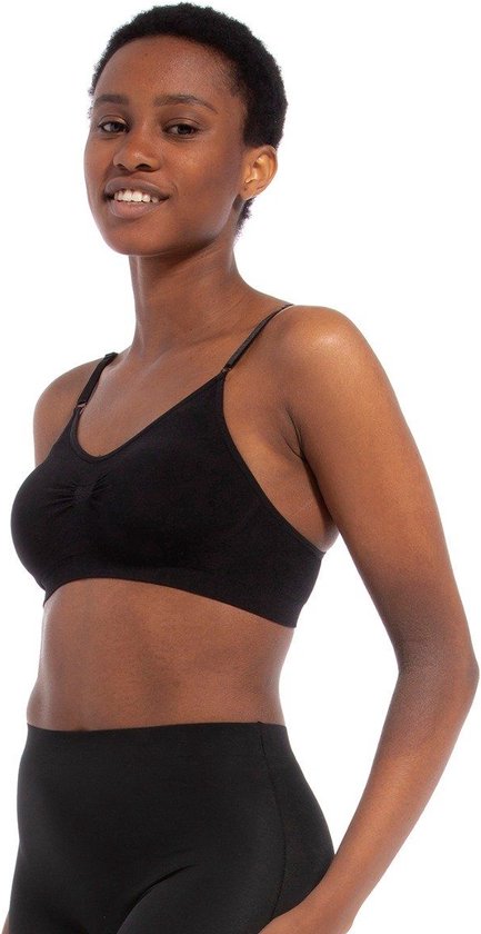 MAGIC Bodyfashion Comfort Bra with Spaghetti Straps Zwart Vrouwen - Maat L