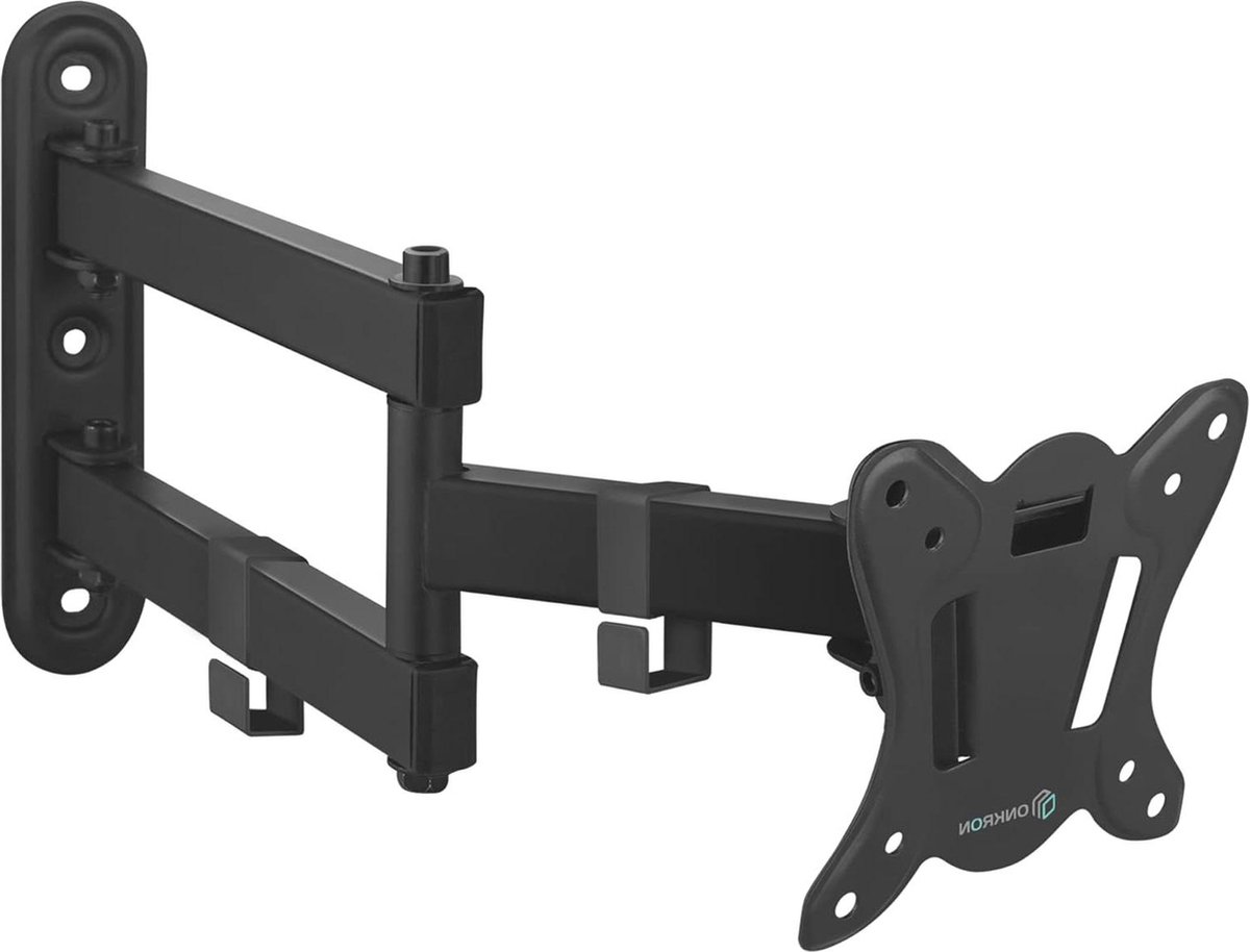 Kantel- en zwenkbare TV beugel 10-32 inch tot 25 kg VESA 100x100 -8°/+8° 180° zwart NP15