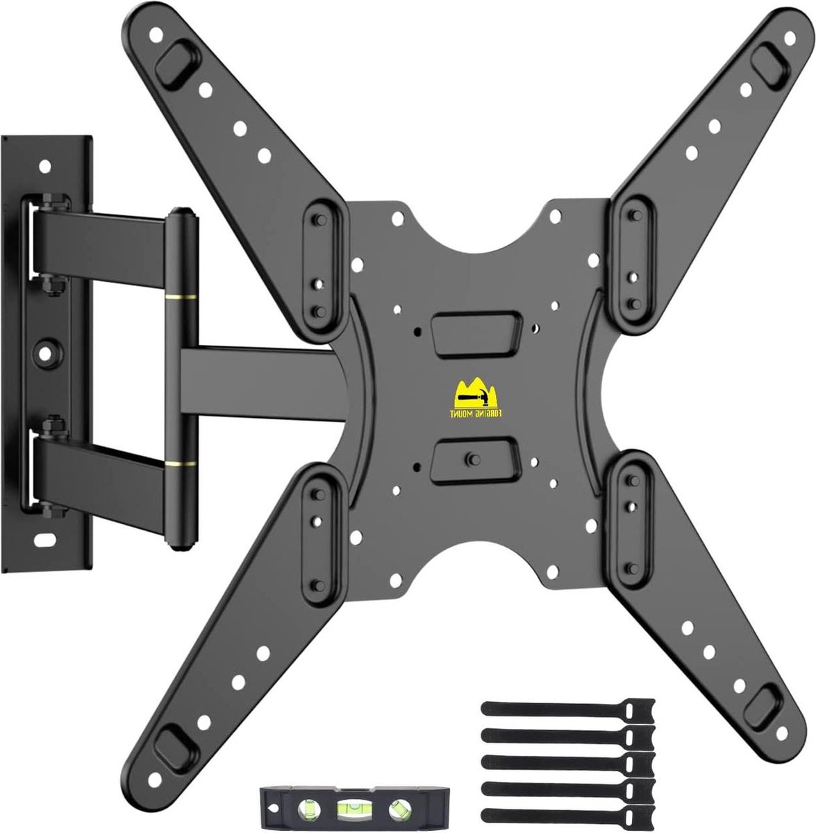 Kantelbare en draaibare TV wandbeugel voor 26-55 inch TV - Uitschuifbaar tot 457 mm - Max VESA 400x400mm - Tot 40 kg