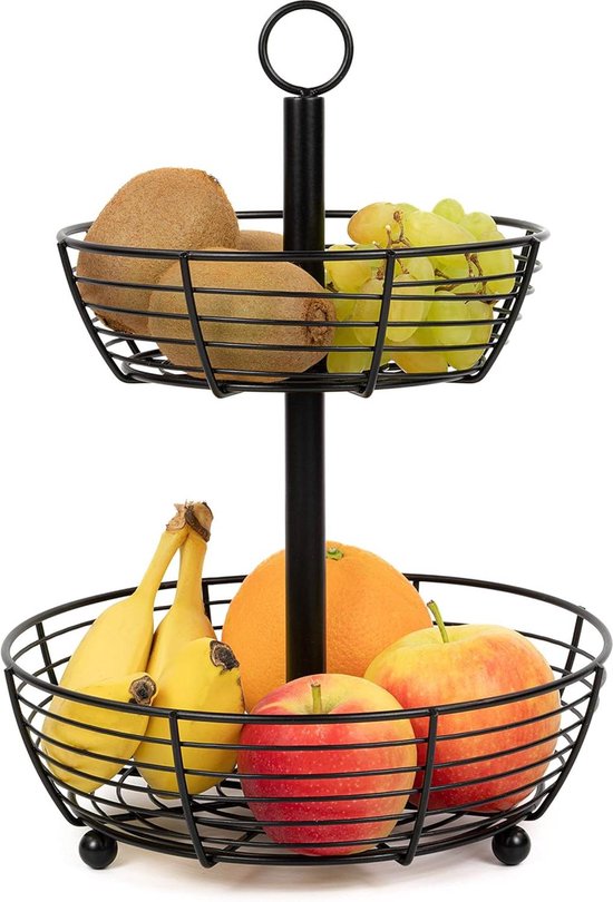 Auroni Présentoir à fruits Infinite 3 étages - Grande assiette