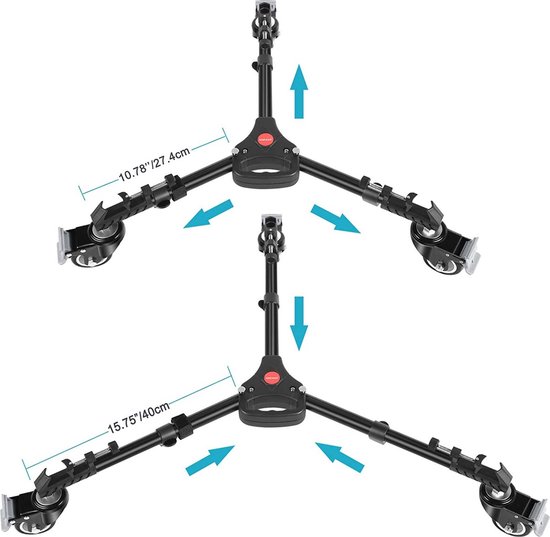 SIRUI Fotografiestatief Dolly, Heavy Duty statiefwielen met 3 inch
