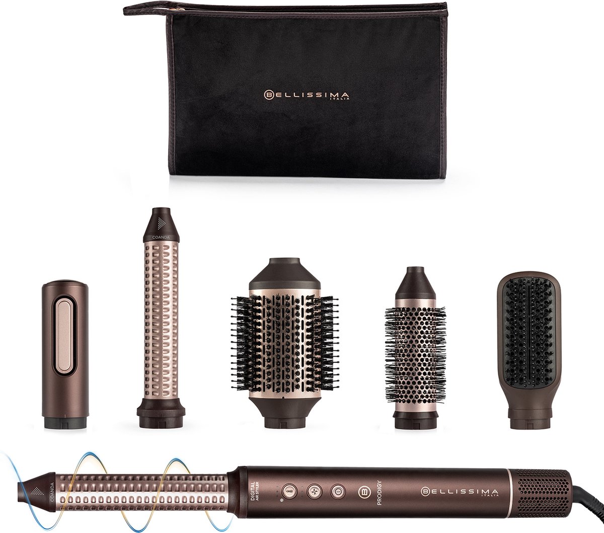 Bellissima 11956 haarstyler Multistyler Warm Bruin 1200 W