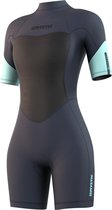 Mystic Dames Brand 3/2mm Rug Ritssluiting Shorty - Ni