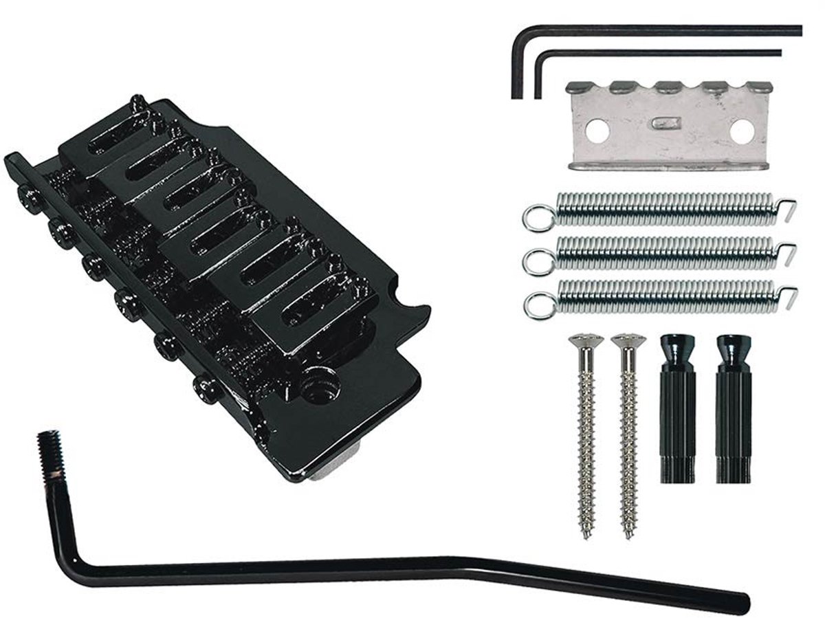 Boston T-260-B Tremolo Stallion - Zwart, 10,5 mm Pitch