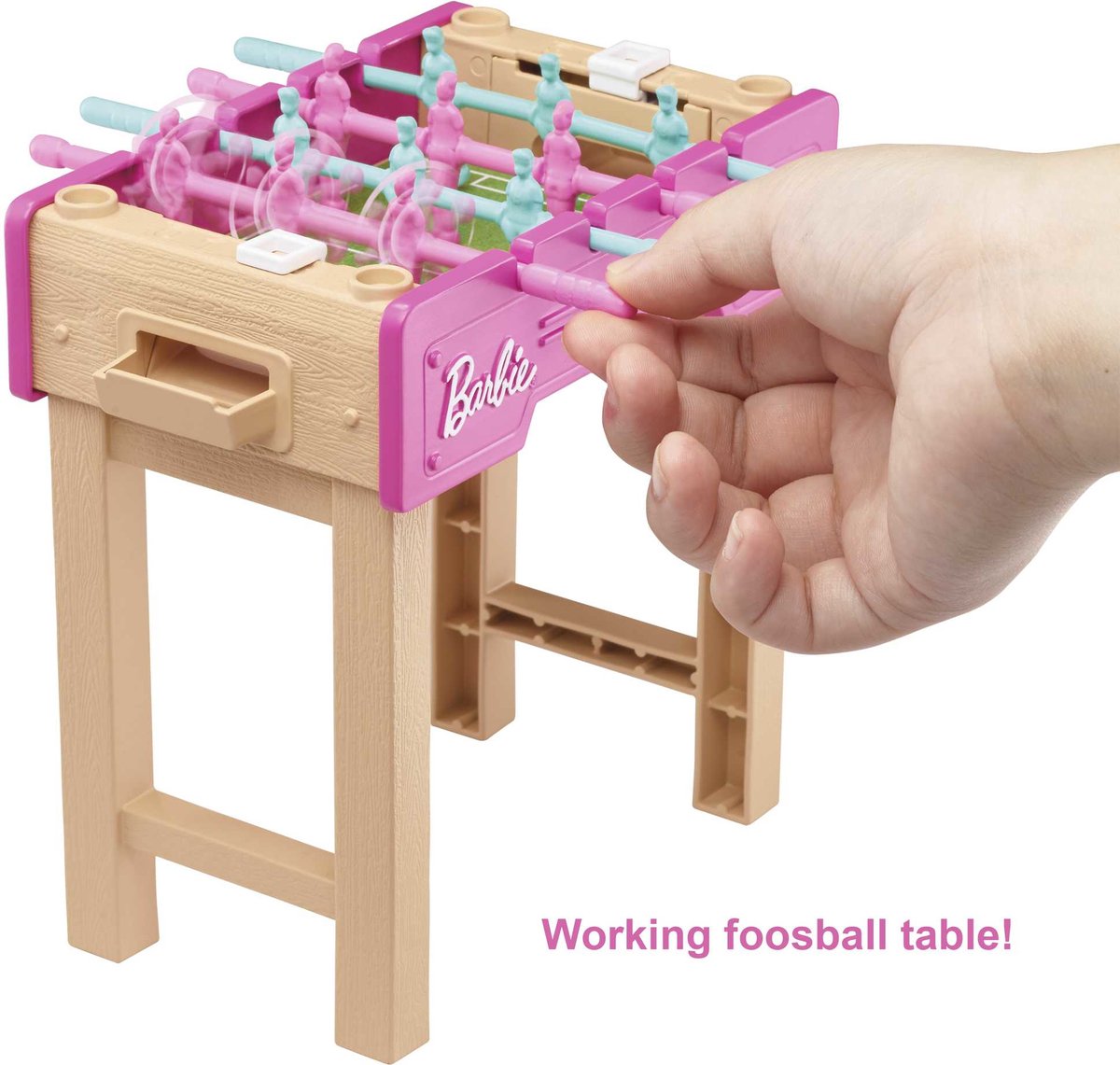 Barbie Mini Playset Voetbaltafel Met Hondje excl. Barbie poppen — cadeau in Spellen & Speelgoed - foto 6