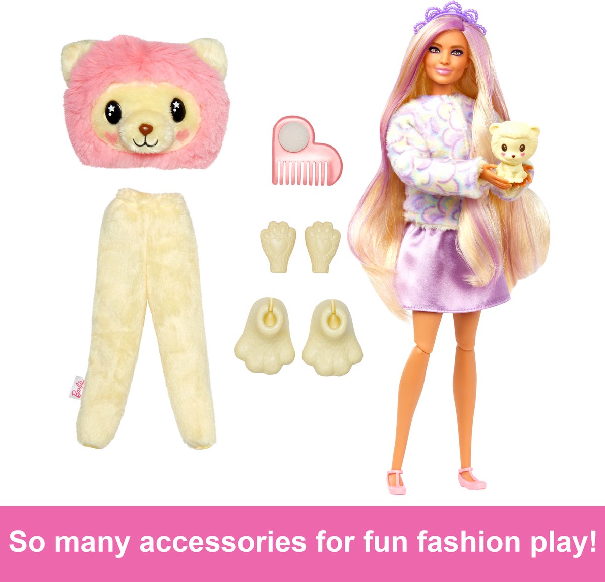 Barbie Cutie Reveal Leeuw - Barbiepop — afbeelding 10