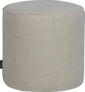 WOOOD Sara Pouf Haut - Teddy - Off White Cassé - 46x46x46