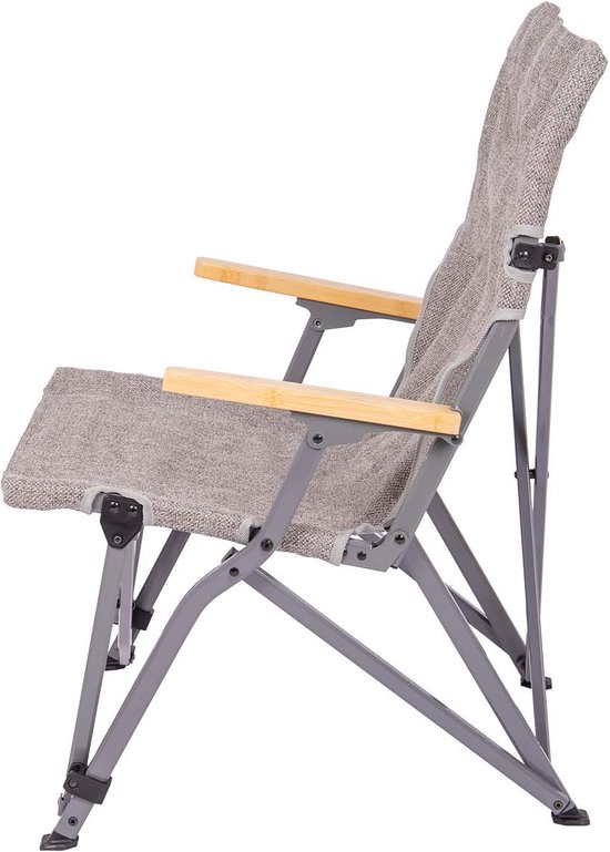 Bo-Camp - Urban Outdoor - Vouwstoel - Chelsea - Grijs van Bo-Camp — afbeelding 4