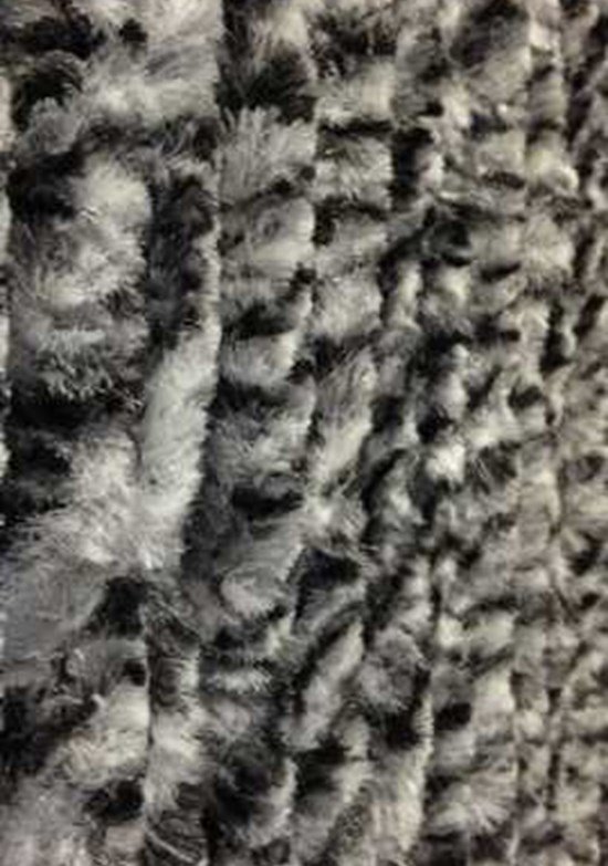 Kattenstaart vliegengordijn Kattenstaart Zwart-Wit gemeleerd 90x200 cm van Merkloos — afbeelding 5