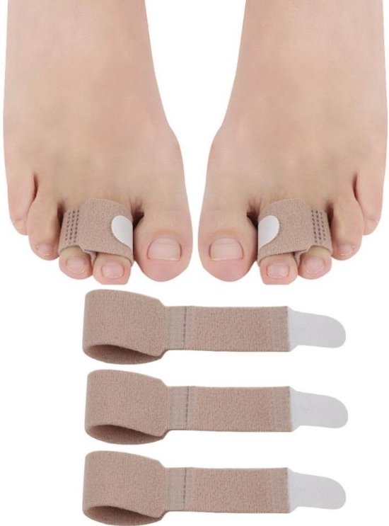 Foto: Teenspalk toe spreader hallux valgus teenspreider hamerteen teencorrector vingerspalk 3 stuks