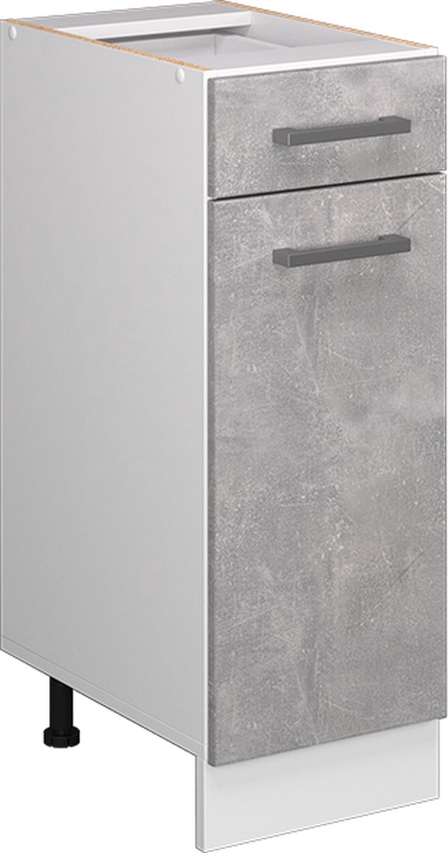 Vicco R-Line Keukenonderkast – 30 cm zonder werkblad Beton Beton/Wit