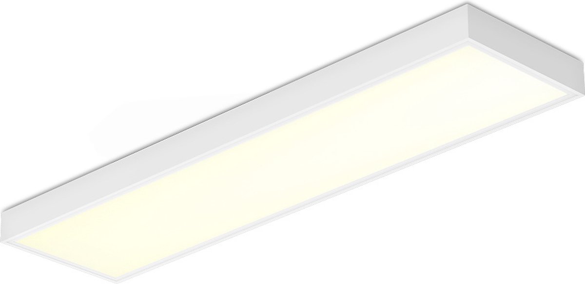 HOFTRONIC Opbouw LED Paneel - 30x120 cm - 36 Watt - 4860lm (135lm/W) - 3000K warm wit - Philips Driver - Flikkervrij - UGR22 - 5 jaar garantie