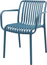 Stripe stapelbare tuinstoel - Ocean Blue