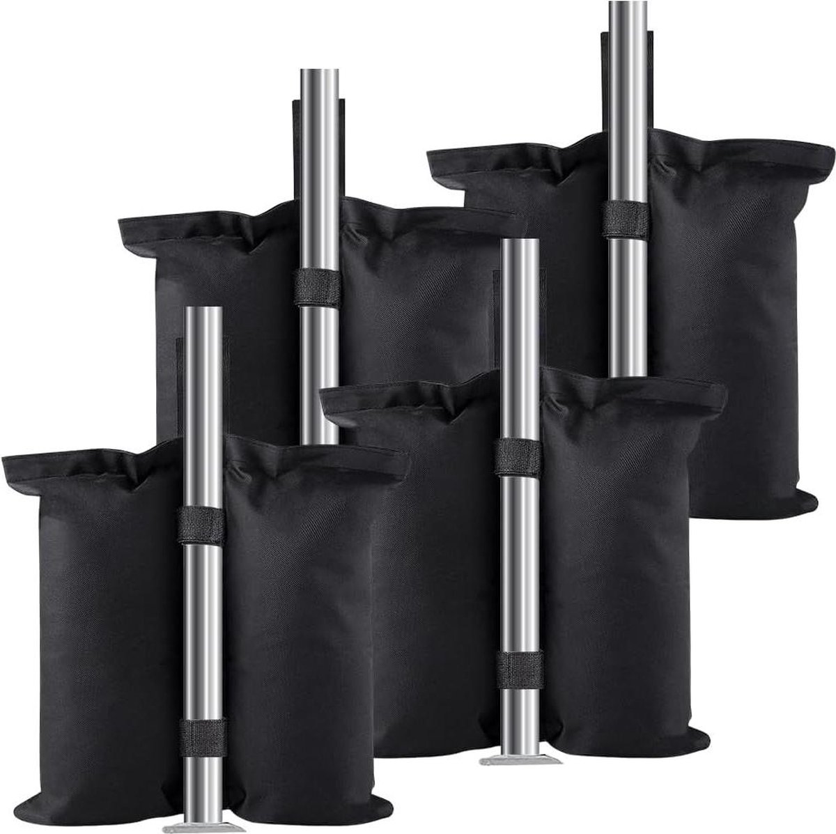YUJUVI 8 stuks gewichten voor paviljoen, zandzakken, dikke gewichten met schep - 800D Oxford-stof, verzwaring voor tuin, strand, tent