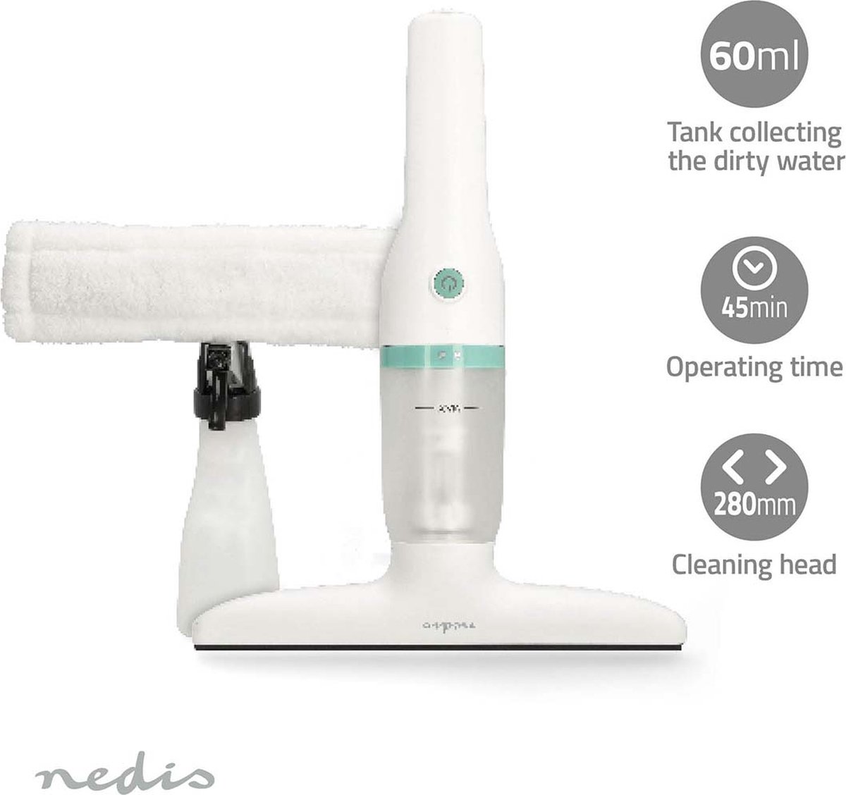 Nedis Elektrische Raamwisser - VCWI230WT