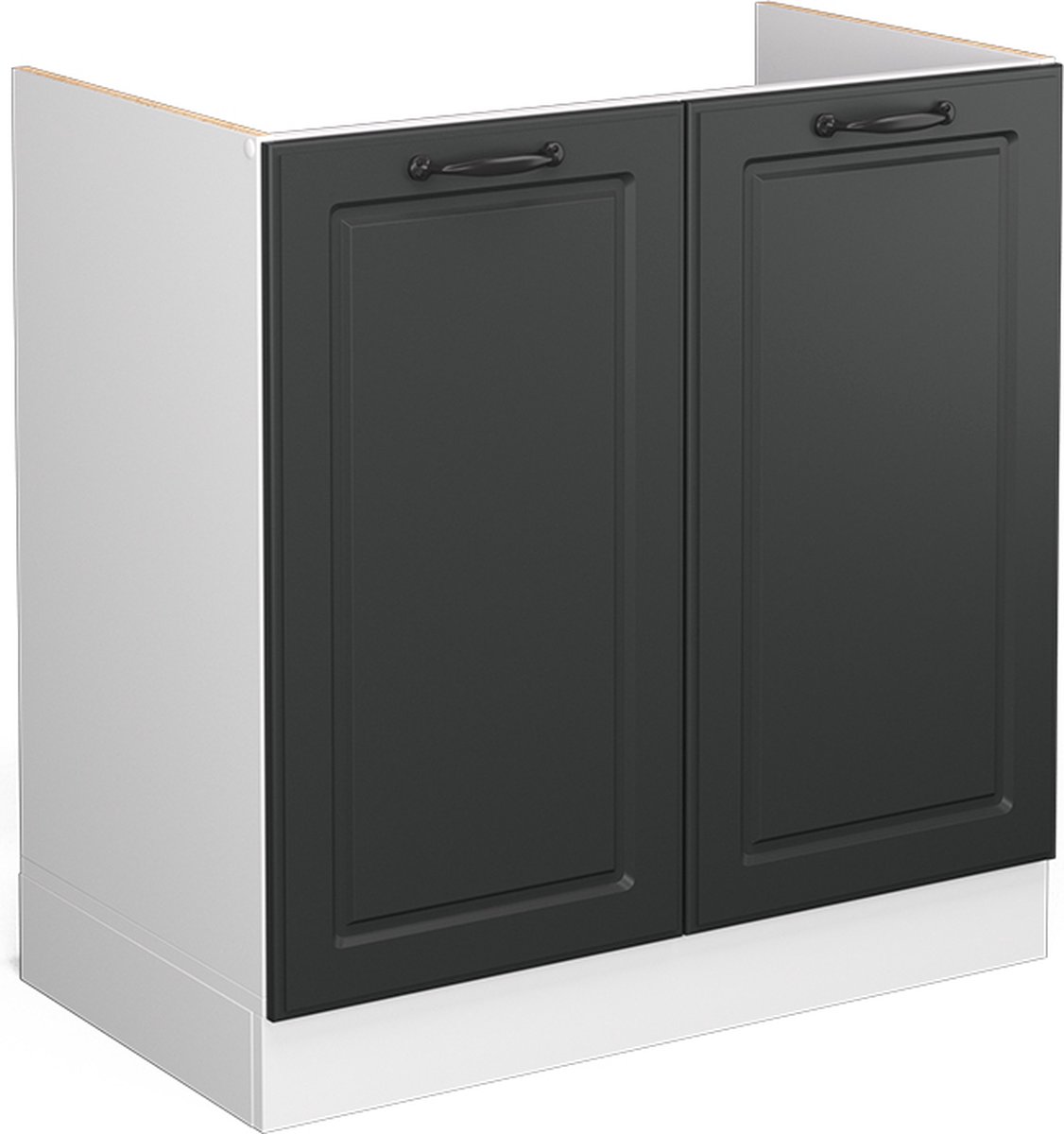Vicco R-Line Wastafelkast – 80 cm zonder werkblad Antraciet landhuis