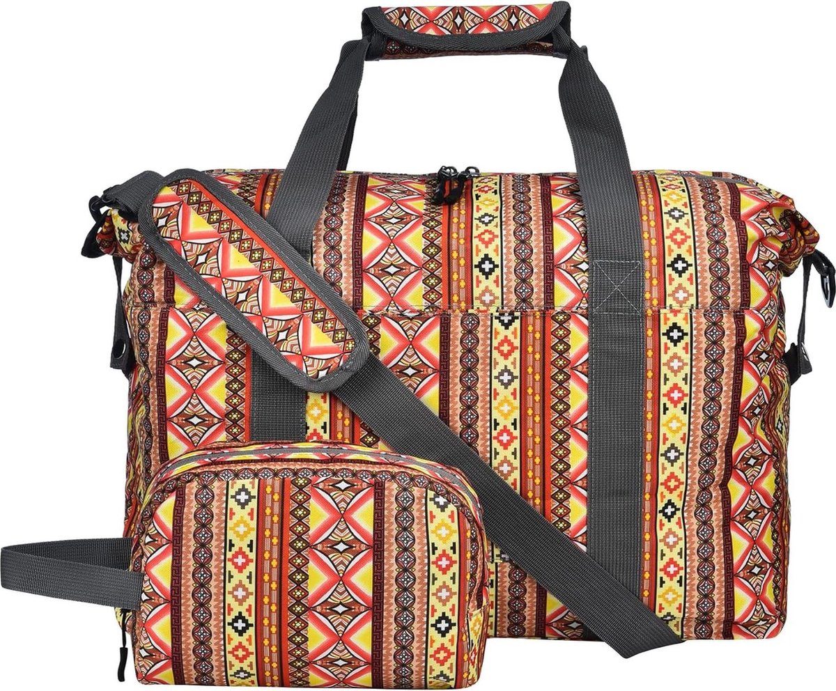 Image of 40 liter opvouwbare weekendtas voor dames - grote handbagagetas met schoenenvak - sporttas voor dames meisjes - kliniektas geboorte duffle reistas - gymtas bag - Kleur 20