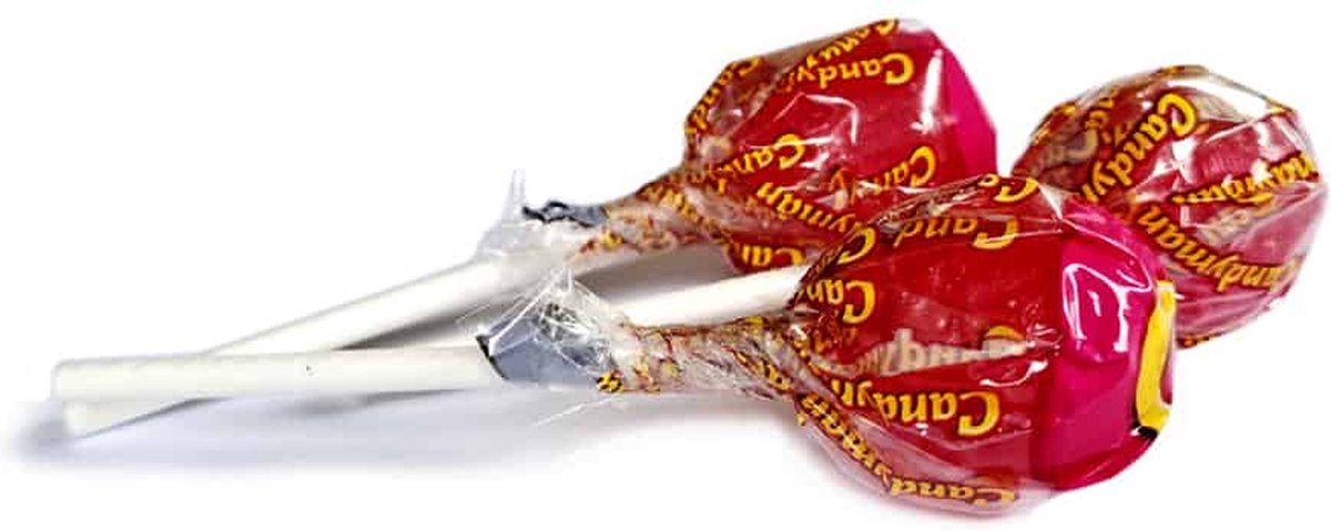 Candyman Aardbei Knotsen - 100 stuks