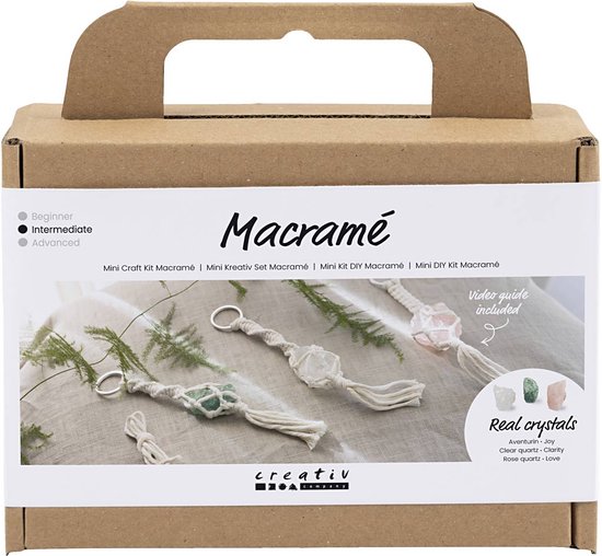 CC Mini Hobbyset Macramé Sleutelhangers Kristallen