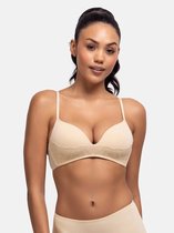 Dorina 2-pack voorgevormde BH zonder beugel - Fili Lace - Kanten T-shirt bh zonder vulling - 70D - Zwart