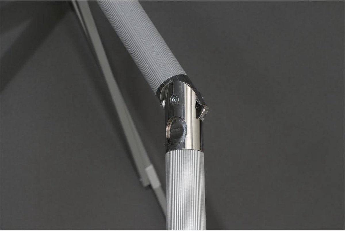 Bol.com Aluminium scherm 300cm grijs zilver - Afstotend, lichtgewicht aanbieding