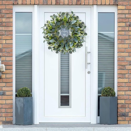 Zomer Voordeurdecoratie Buiten: Walasiskrans Het Hele Jaar Door Met Rieten Krans Deurdecoratie Herfstdecoratie