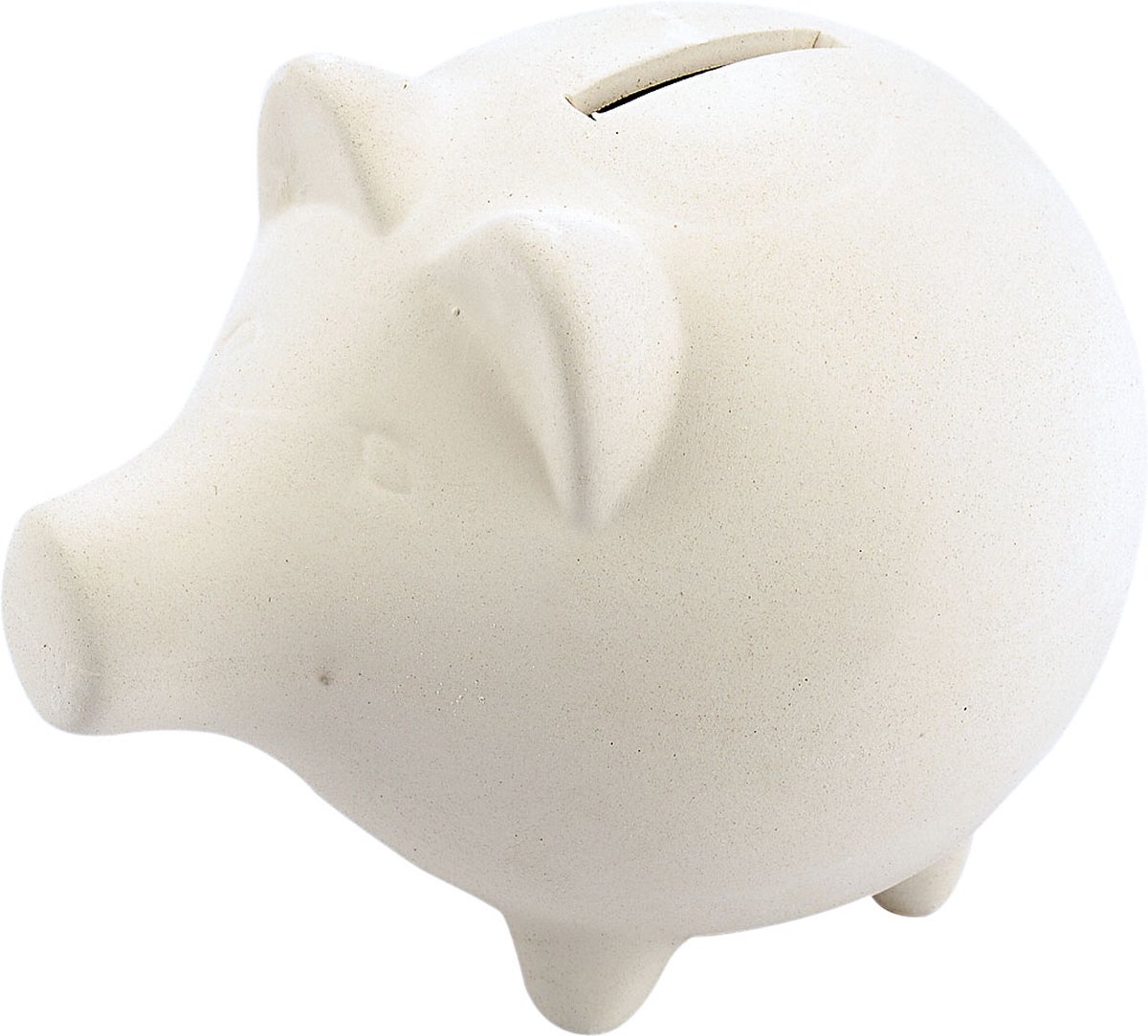 Creativ company Spaarpot Wit terracotta Varken 11 x 14 cm
