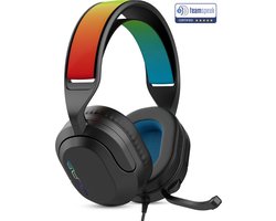 JLab Nightfall Gaming Headset met Microfoon - Headset PS5 - Koptelefoon met microfoon - Headset geschikt voor Laptop, PC, PS5, XBOX en Nintendo Switch - Verwisselbare Hoofdband
