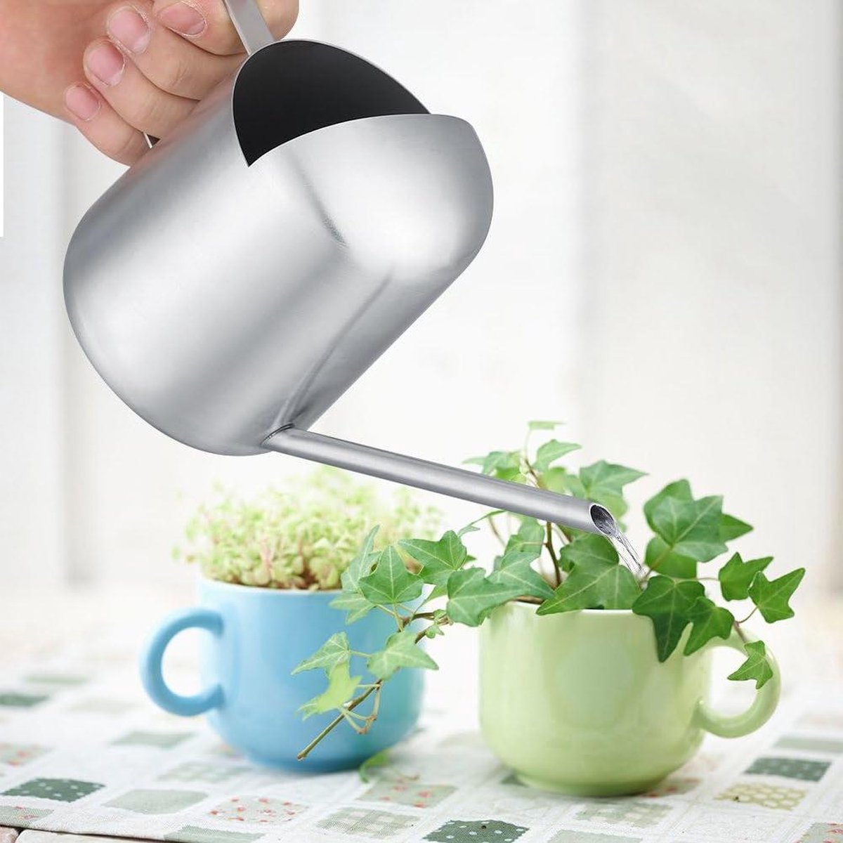 Roestvrij stalen bonsai gieter met lange uitloop - Moderne stijl - Voor tuinplanten binnen en buiten - 500 ml