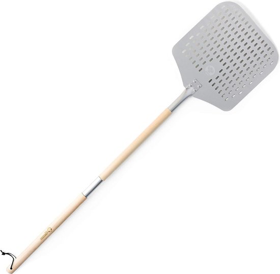 Geperforeerde pizzaschep, hard geanodiseerde aluminium pizzaschep, 12