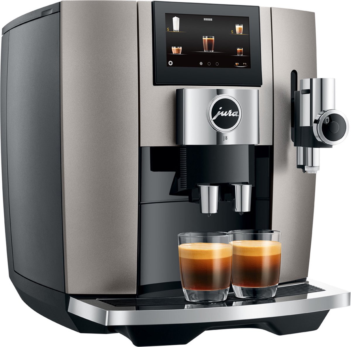 JURA J8 Midnight Silver: premium volautomatische espressomachine met Sweet Foam thumbnail 6